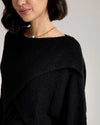 Alessandra Knit Wrap - Black