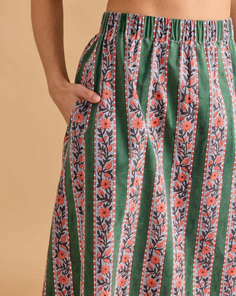 Marisol Skirt in Floral Manor