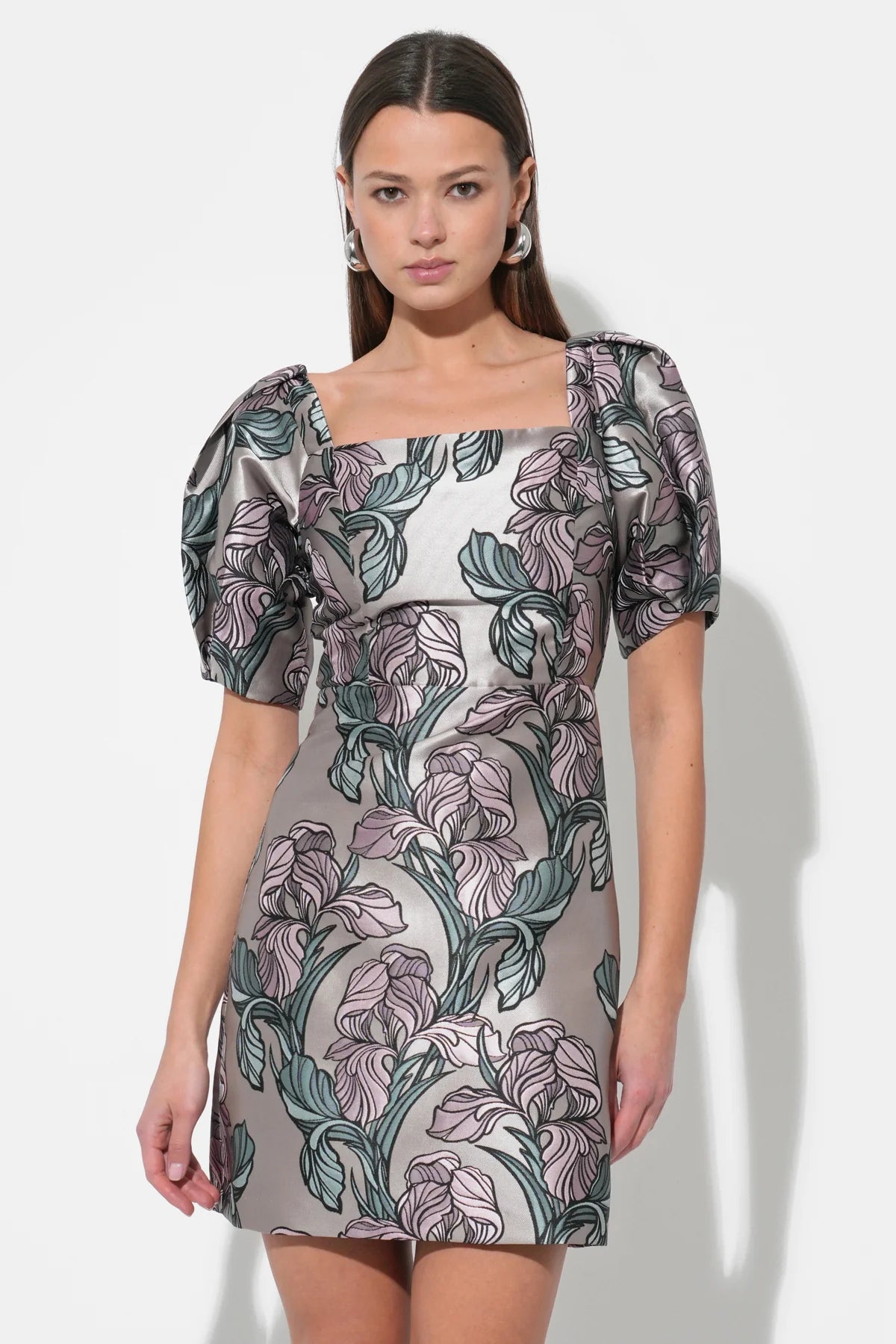 Astoria Jacquard Mini Dress