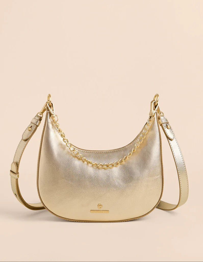 Sinclair Shoulder Bag in Matte Gold