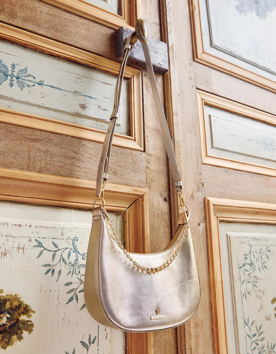 Sinclair Shoulder Bag in Matte Gold