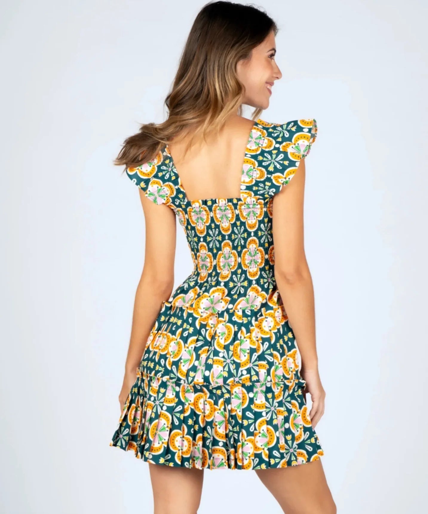 Clementine Tile Mini Dress