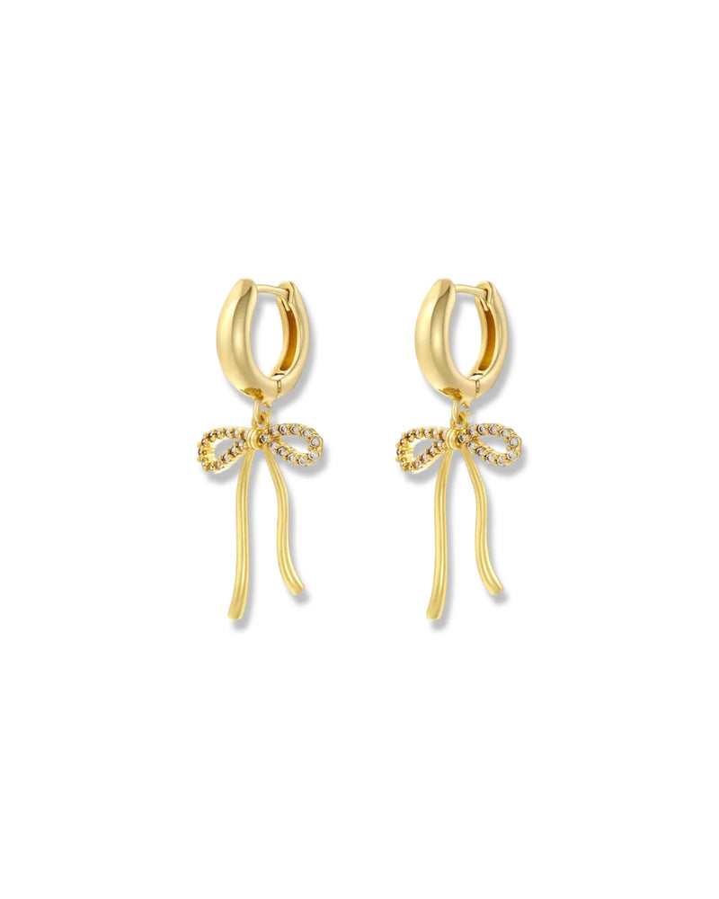 Clarice Bow Earring - Gold