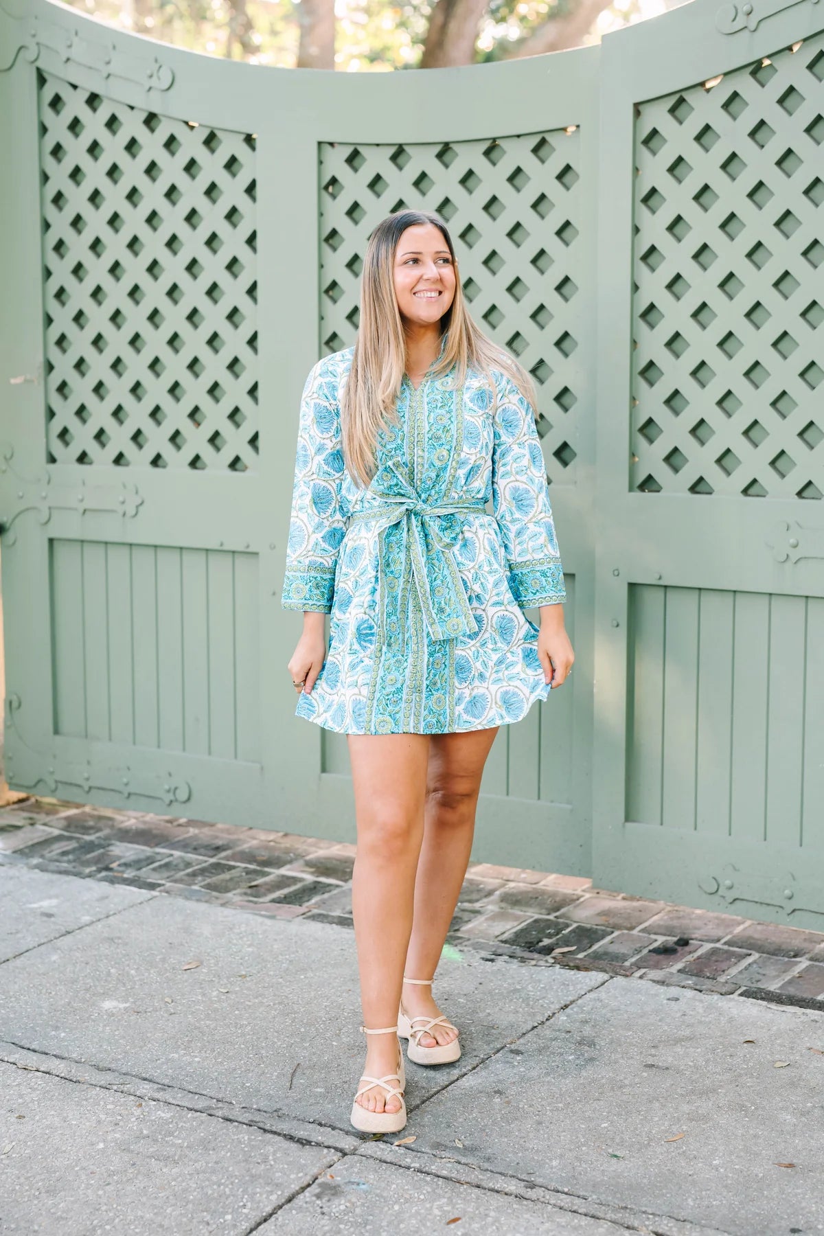 French Quarters Dress in Blue Lotus