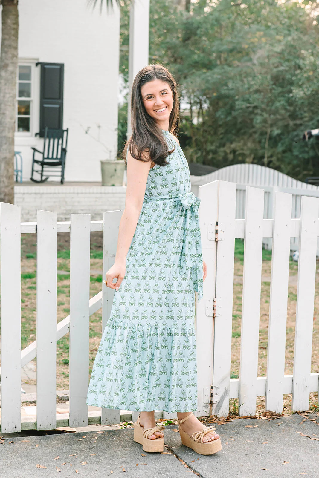 Sweet Pea Dress in Juniper Grove