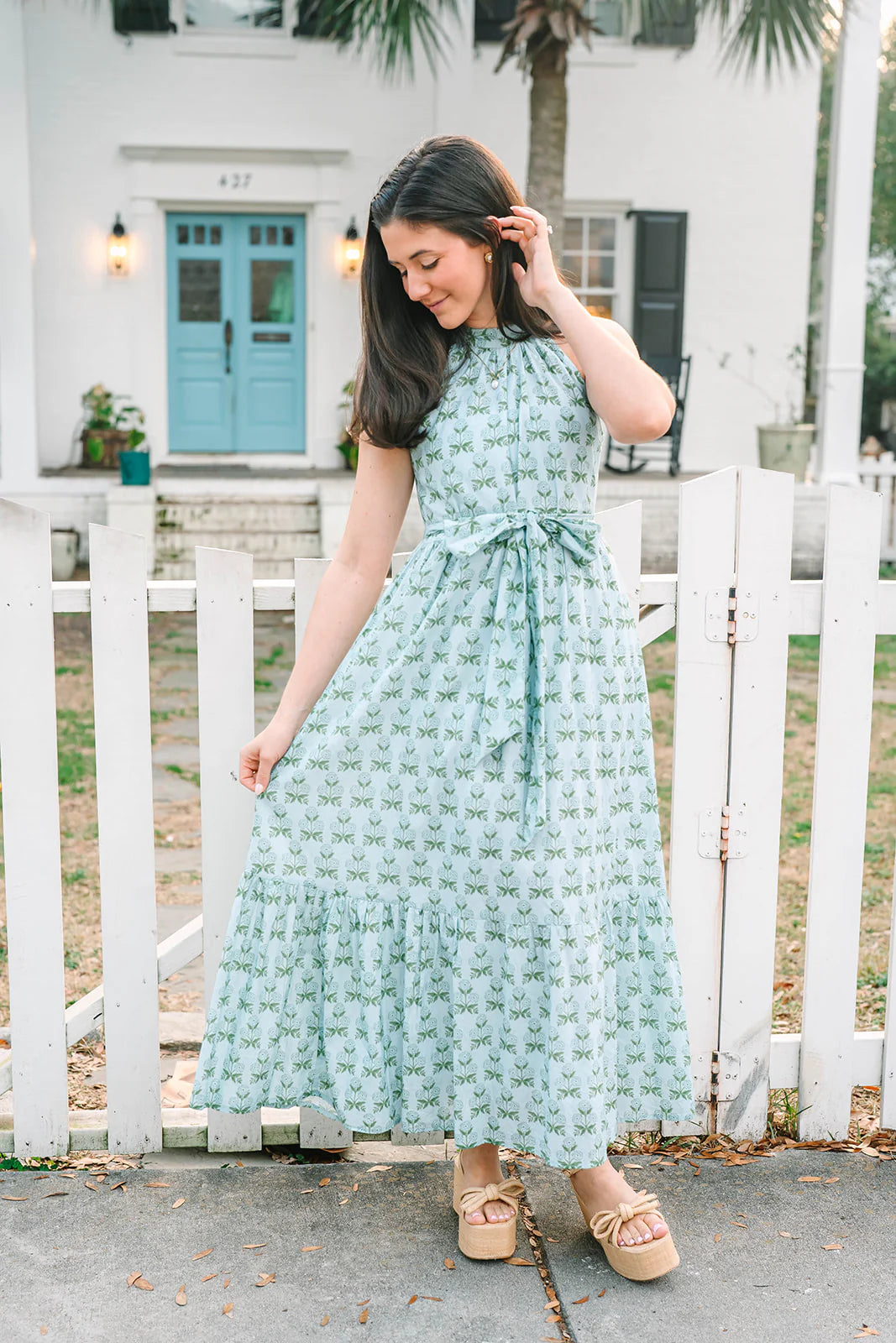 Sweet Pea Dress in Juniper Grove