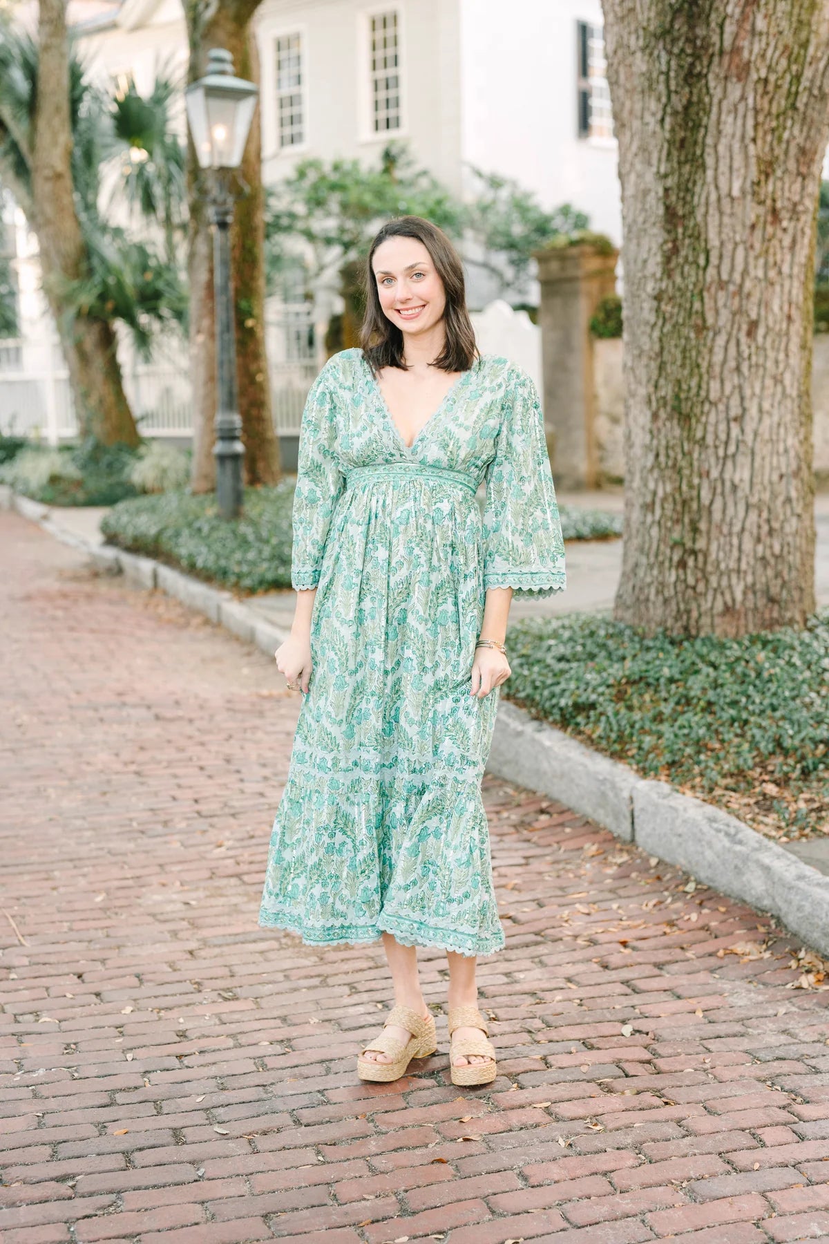 Casita Dress in Misty Garden