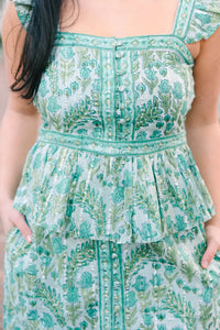 Zola Blouse in Misty Garden