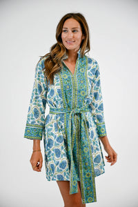 French Quarters Dress in Blue Lotus