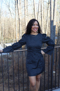 Anika Brocade Mini Dress