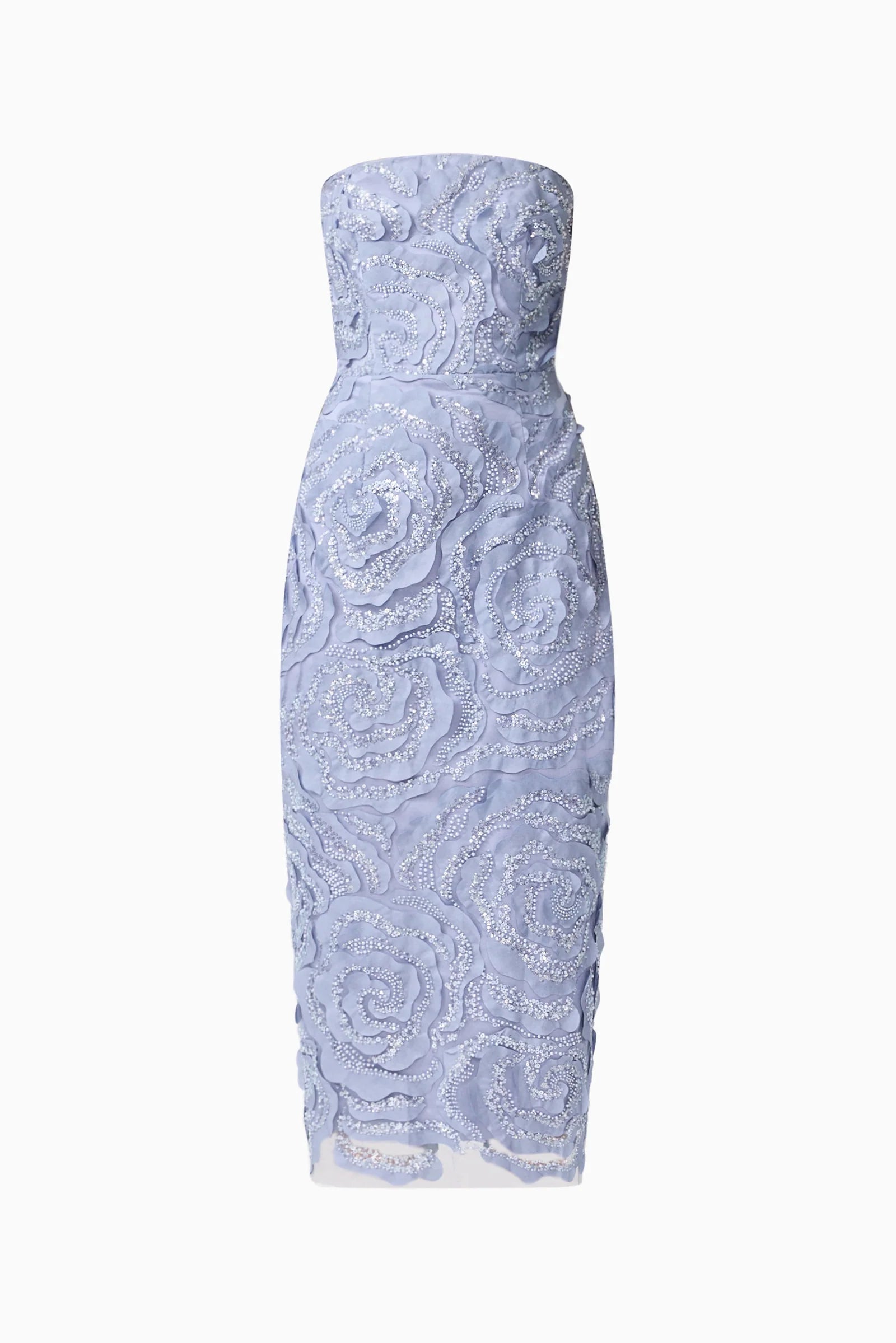 Elisa Column Midi Dress | Steel Blue