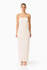 Silvana Column Gown | Cream