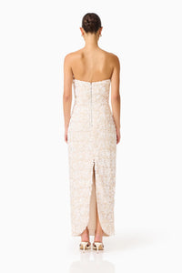 Silvana Column Gown | Cream