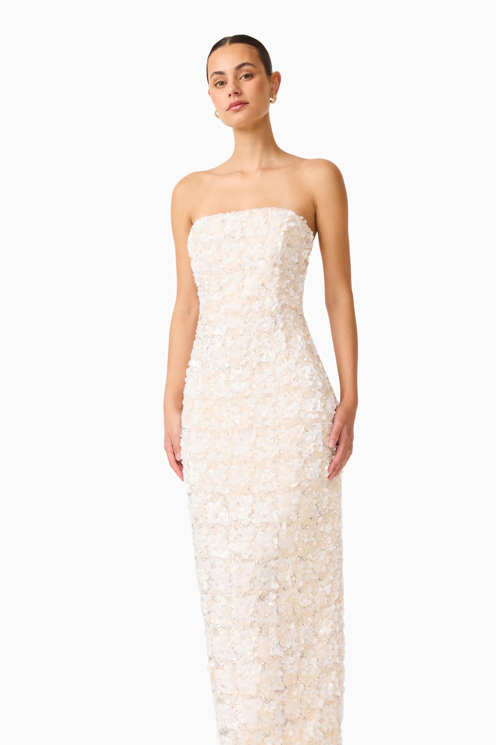 Silvana Column Gown - Cream - M