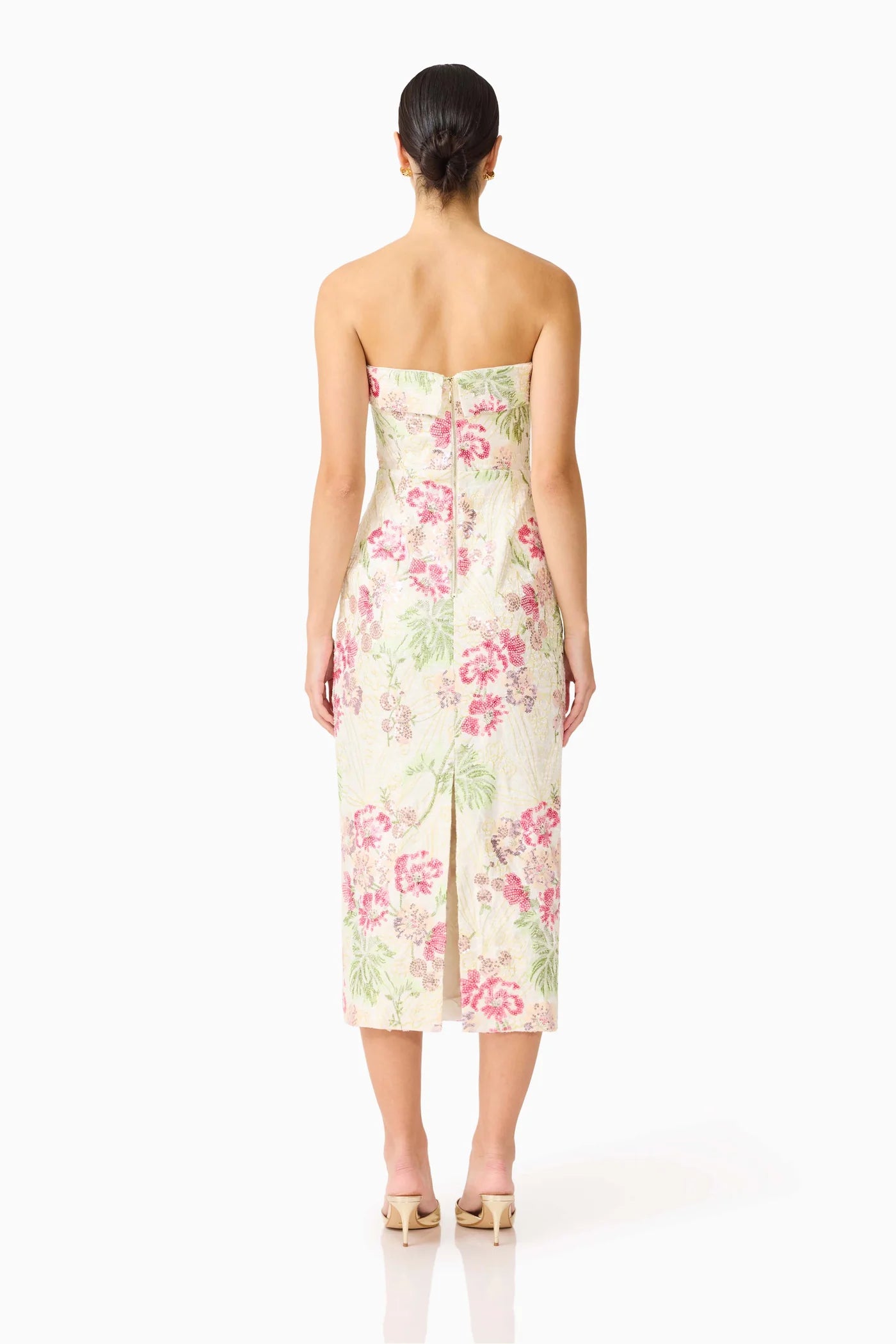 Greta Embroidered Midi Dress