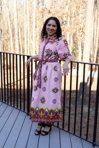 Remi Dusty Pink Floral Midi