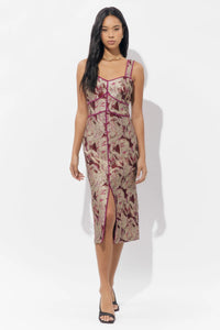 Ella Jacquard Midi Dress