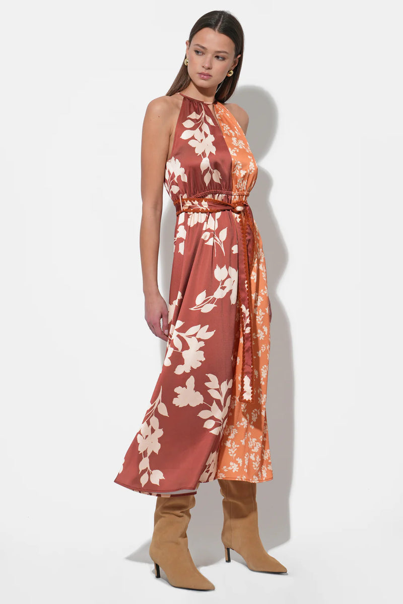 Sandi Two Toned Halter Dress