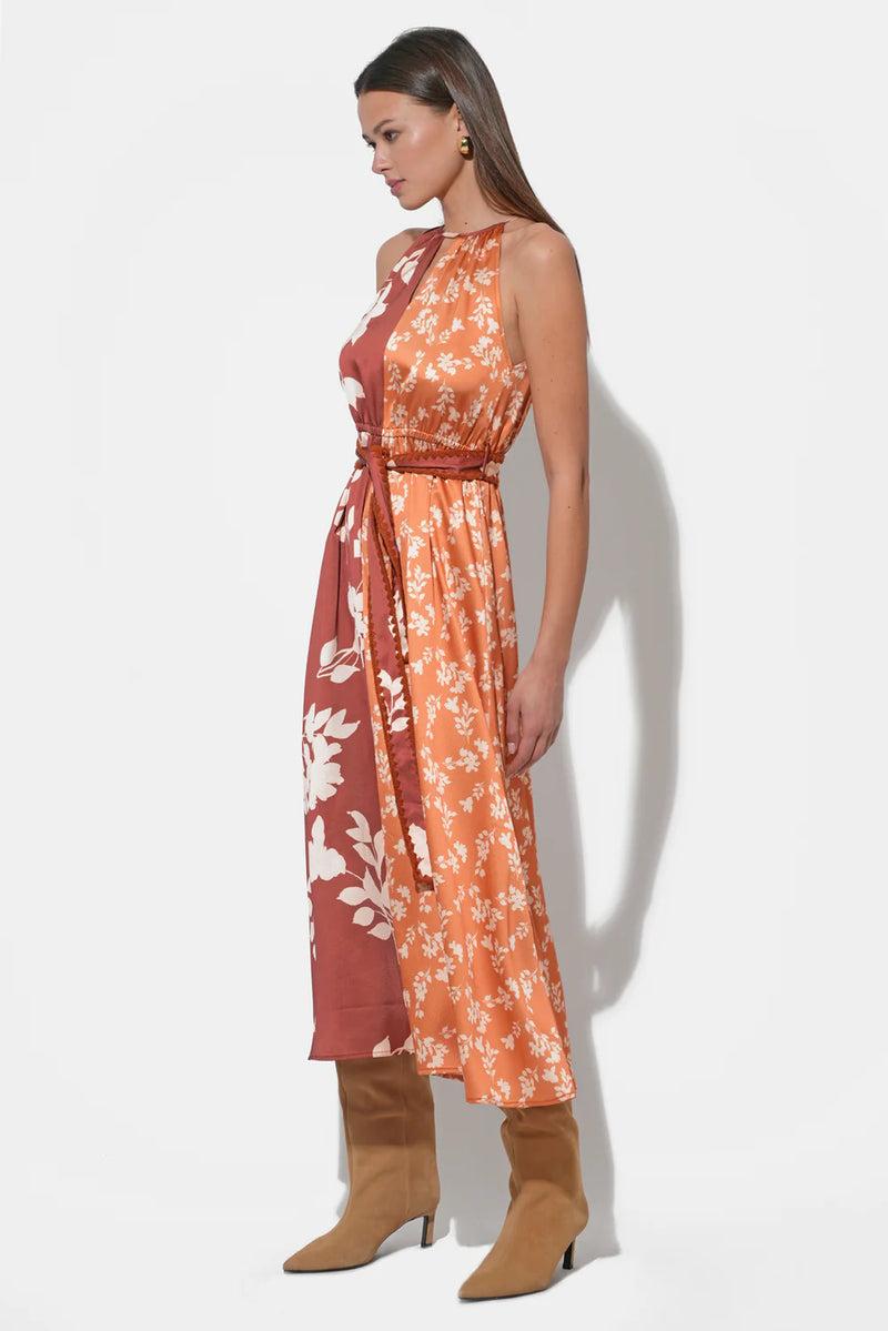 Sandi Two Toned Halter Dress