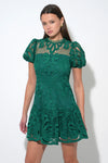 Clarisse A-Line Placement Lace Dress