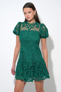 Clarisse A-Line Placement Lace Dress