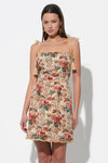 Cindy Tapestry Scalloped Mini Dress