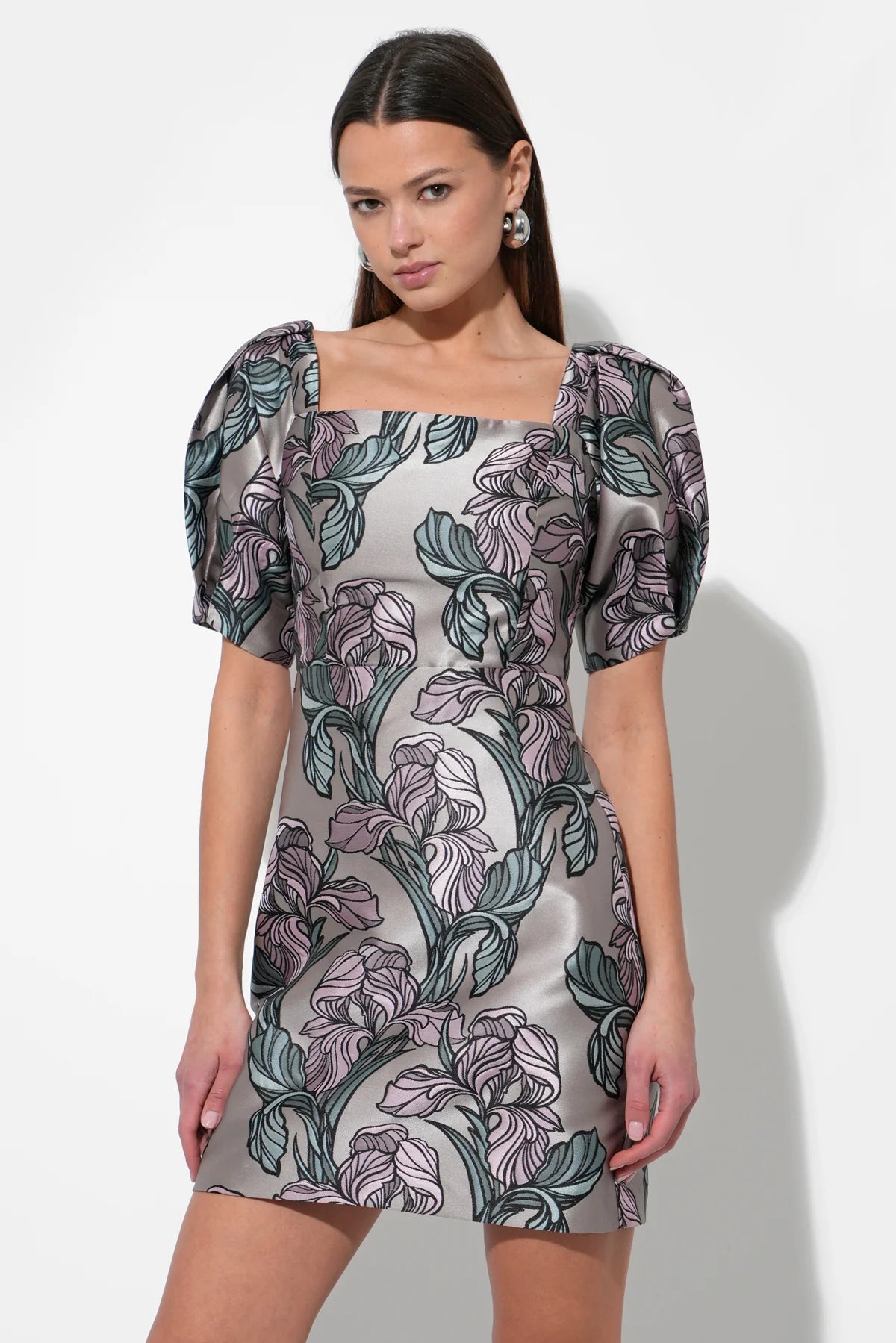 Astoria Jacquard Mini Dress