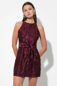 Falini Velvet Burnout Mini Dress