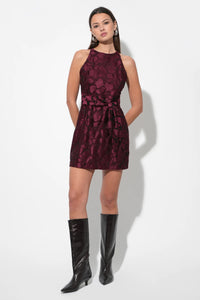 Falini Velvet Burnout Mini Dress