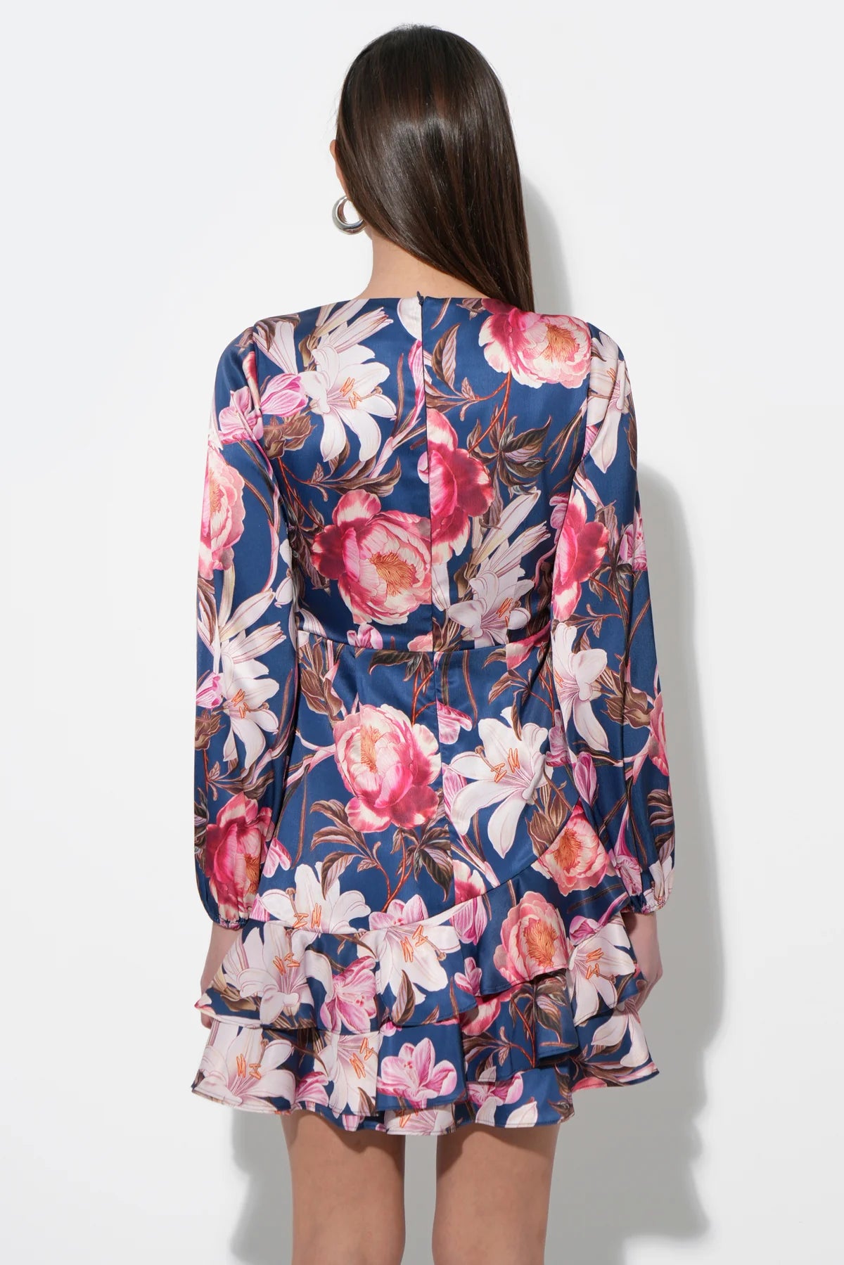 Irisa Gathered Ruffle Dress