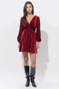 Amaree Pleated Mini Dress