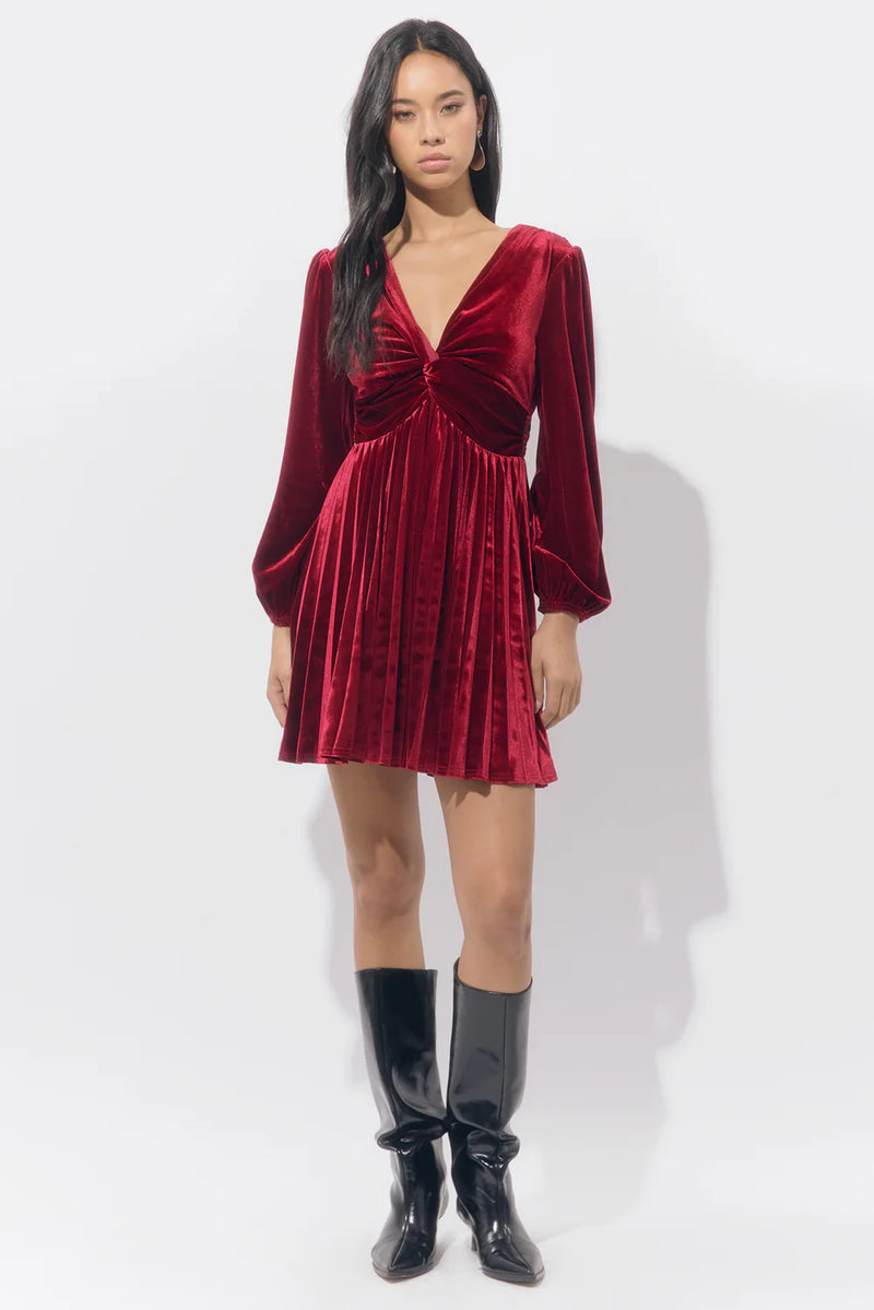 Amaree Pleated Mini Dress