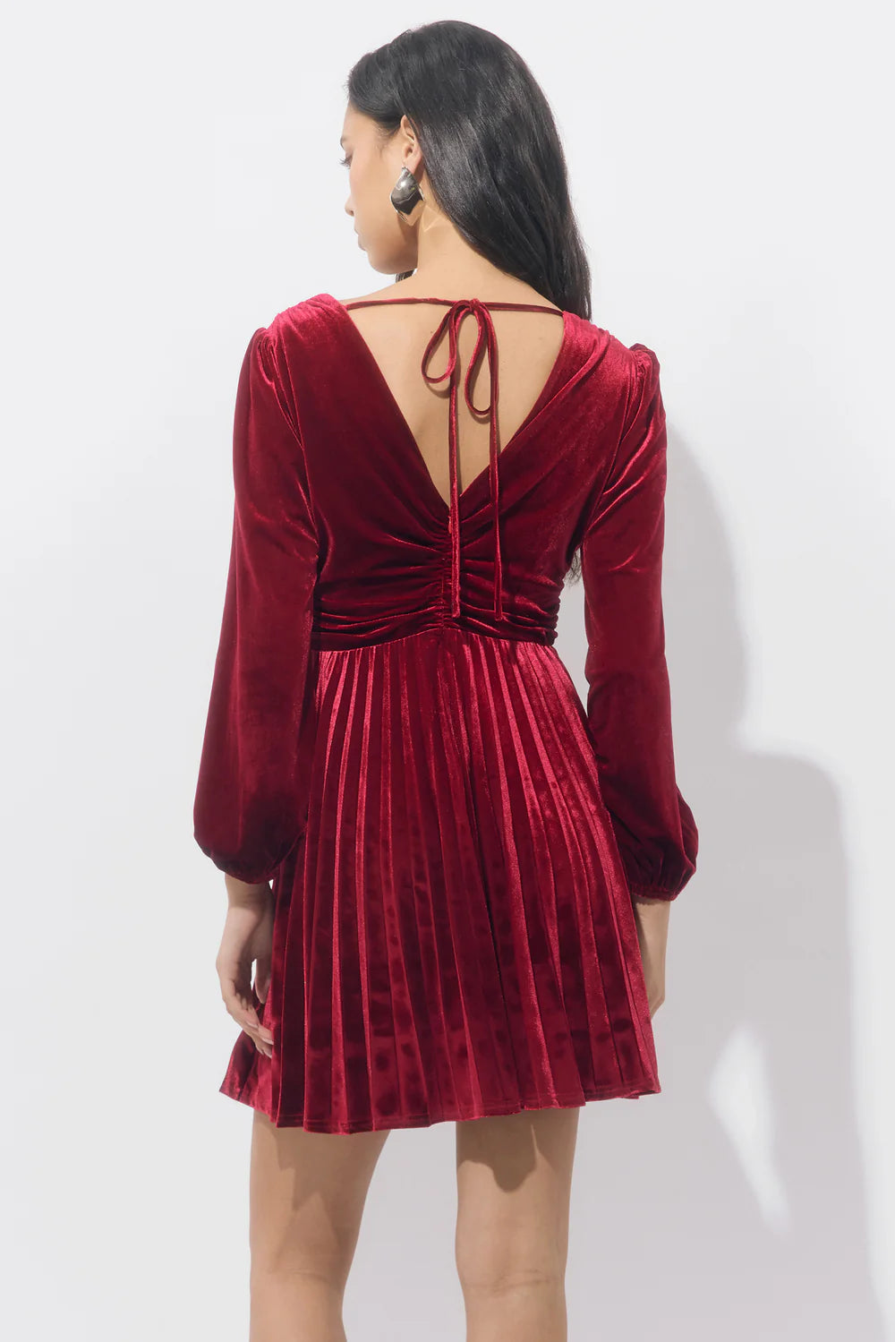 Amaree Pleated Mini Dress