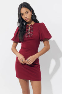 Wren Rhinestone Bow Dress