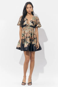 Koi Border Mini Dress