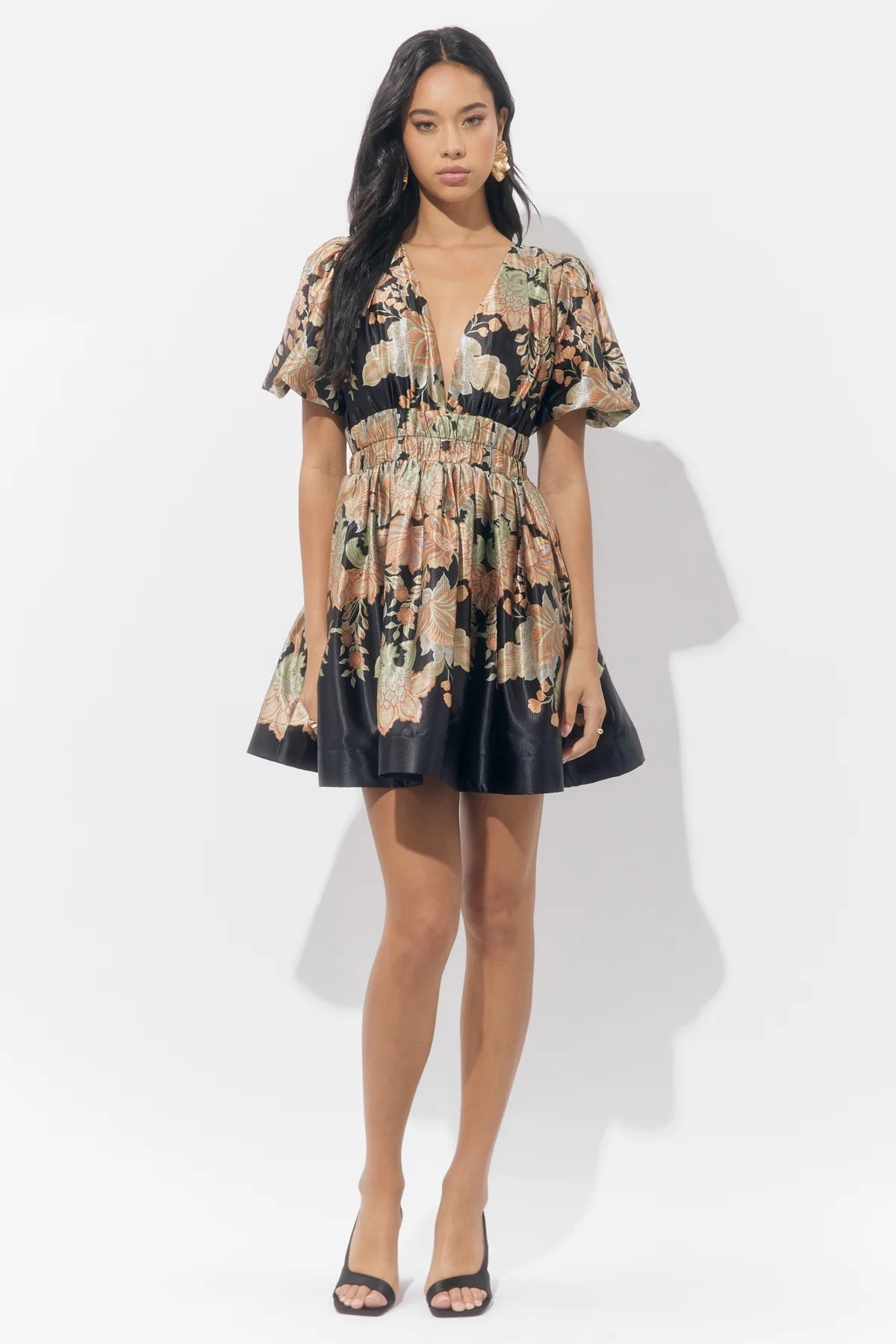 Koi Border Mini Dress