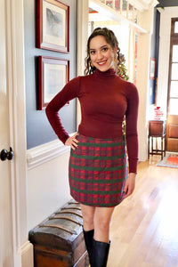 Stevie Skirt in Party Plaid