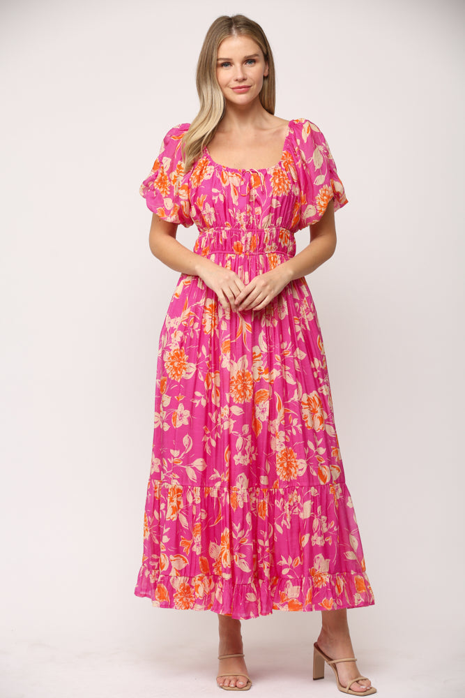 Tropical Punch Midi Dress