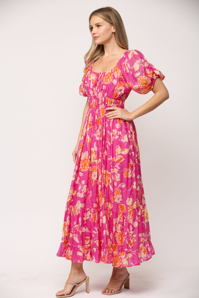 Tropical Punch Midi Dress