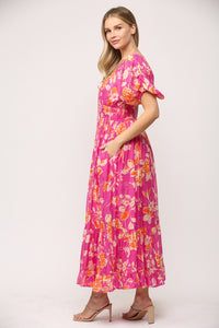 Tropical Punch Midi Dress