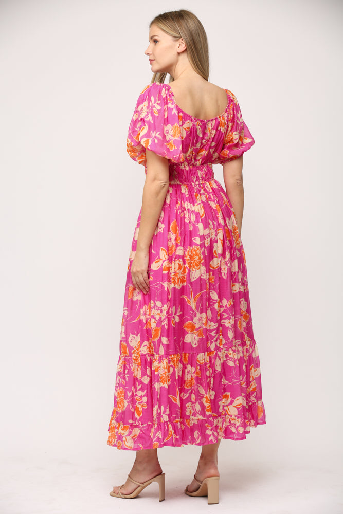 Tropical Punch Midi Dress