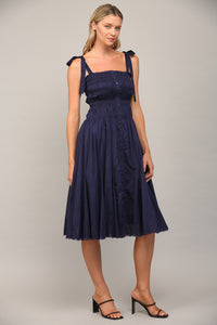 Audrey Tie Shoulder Midi Dress