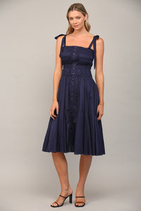 Audrey Tie Shoulder Midi Dress