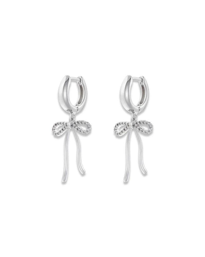 Clarice Bow Earring - Silver