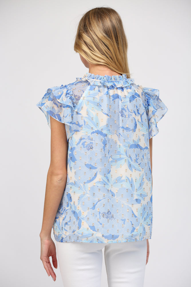 Lurex Chiffon Blouse