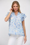 Lurex Chiffon Blouse