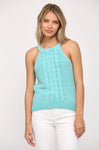 Cable Knit Sweater Tank