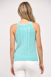 Cable Knit Sweater Tank