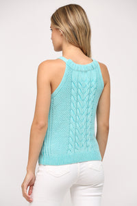 Cable Knit Sweater Tank