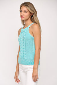 Cable Knit Sweater Tank